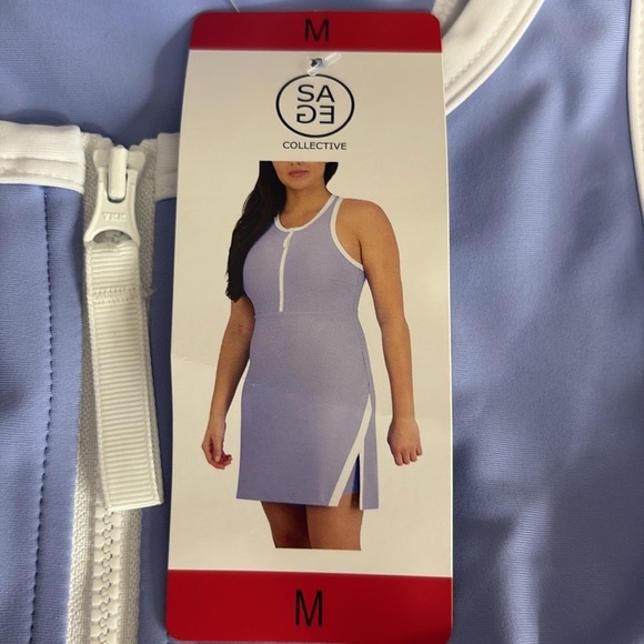 Sage Collective Active Dress with Undershorts in Blue - NEW - Size Medium - Picture 8 of 10